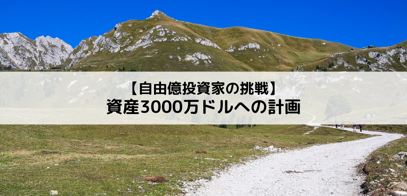 【自由億投資家の挑戦】資産3000万ドルへの計画